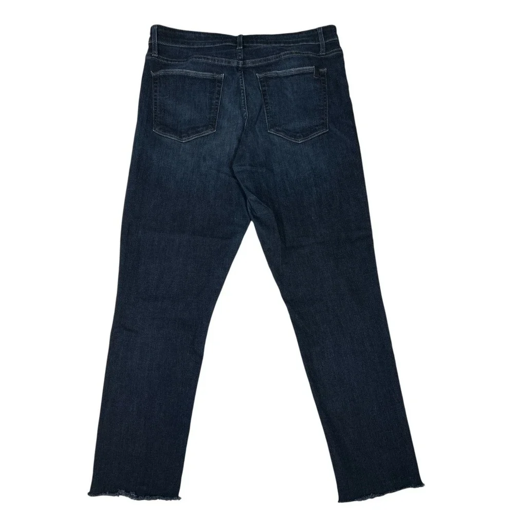 Joe's‎ Jeans Darby Straight Leg Women 31 Dark Blue Excellent Raw Hem TBGDBY5748